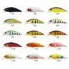 Cebo duro Luya sumergido Mino Multicolor ABS Bionic Cebo duro reforzado con tres anzuelos Pesca en barco Pesca en agua dulce