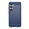 Para Capa de Celular Samsung Galaxy S25 Samsung S25 Escovada Fina Fibra de Carbono TPU Celular Capa Macia