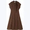 Europa transfronteriza AliExpress popular en Instagram ropa de mujer fiesta sexy empalme de encaje vestido sencillo