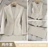 Conjunto de 3 Peças Vermelho para Negócios Outono/Inverno Transfronteiriço Blazer de Manga Longa Colete de Terno Feminino Calça de Cintura Alta