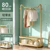 Perchero estilo Dopamina, perchero simple de pie, móvil con ruedas, perchero engrosado para dormitorios estudiantiles