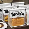 450g Bolsa de Pan Tostado con Ventana Empaque Bolsa para Pan de Molde Bolsa para Mochi Croissant Sello de Ocho Lados Bolsa Auto-Sellante para Alimentos Venta al por Mayor