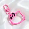 Llaveros de Accesorios con Lazo de Gato KT de Dibujos Animados Coloridos y Lindos Colgante de Perlas Perler Hecho a Mano DIY Material Decorativo Venta al por Mayor