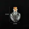 Botella pequeña con forma DIY, mini botella de vidrio, botella de deriva, botella de deseos, botella de perfume, colgante para teléfono móvil, cordón colgante, accesorios colgantes