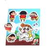 Livro de Adesivos Pixelados Desenho Animado Shin-Chan Fofo Coreano Manual DIY Material Adesivo Decorativo