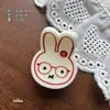 Óculos Vintage Fofos Coelhinho Mini Presilha de Cabelo para Meninas Franja Lateral Tubarão Desenho Animado Pequeno Clip
