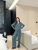 Novedad Más Vendido Pijama de Mujer Primavera y Otoño Seda de Hielo Manga Larga Ropa de Casa Verano Aire Acondicionado Conjunto de Traje Otoño 5326
