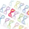 Acrílico Transparente Colorido con Agujero Pasante Accesorios de Lazo DIY Pulsera Hecha a Mano Collar Anillo Accesorios para Joyería Venta al por Mayor