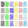Plantilla de pintura de cuenta manual de Amazon plantilla de libro de cuentas alfanumérico contabilidad DIY manual versión hueca