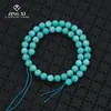 Cuentas redondas de piedra Tianhe natural de Sudáfrica, mina original, cadena larga, cuentas sueltas brillantes semiacabadas, pulseras, collares, joyería al por mayor