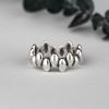 Anillo Irregular Ovalado de Plata de Ley S925 para Mujer Estilo Frío Personalidad Retro Minimalista Geométrico Anillo de Dedo Tridimensional