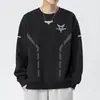 Envío RápidoNueva Sudadera de Manga Larga con Cuello Redondo Holgada de Primavera y Otoño, Camiseta Base Estampada de Moda para Hombre