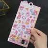 Pegatinas Divertidas de Relieve Estéreo de Dibujos Animados Pegatinas de Relieve 3D Piedra Preciosa Cristal Diamante Pegatinas Decorativas Lindas para Niños