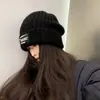 Chapéu Masculino Outono e Inverno Moda Chapéu de Lã Masculino Quente All-match Frio Chapéu Solto Grande Cabeça Ware Pequeno Chapéu de Malha para Homens