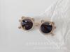 Gafas de sol para niños color Brin Brin Morandi orejas de oso esmeriladas para bebé modelado cóncavo gafas de sol con protección solar