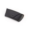 Estuche de cuero para gafas nuevo estuche para gafas de sol negro avanzado portátil de alta apariencia estuche de cuero PU para gafas de sol Venta al por mayor de fábrica