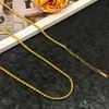 Corrente de Pigmento em Aço Titânio Colar Corrente para Clavícula Feminina Corrente de Lã Corrente com Fecho Lagosta Corrente para Pulseira de Joias DIY
