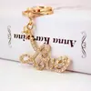 Chaveiro de Carro com Letras Strass Amor Joia Fofa Acessórios para Bolsa Feminina Chaveiro de Casal Pingente de Metal 941