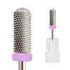 Broca para torno de uñas cilíndrica cruzada Removedor rápido de esmalte en gel Broca de acero de tungsteno Broca lijadora para uñas