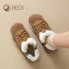 Botas de Neve Gorilla para Mulheres 2026 Inverno Mais Vendidas Couro Genuíno Cano Alto Forradas com Lã Espessadas Sapatos Femininos Quentes para Exterior Algodão para Mulheres