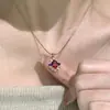 Conjunto Romântico de Colar e Anel "Branca de Neve" Estilo Palácio Retrô, Contraste de Cores de Luxo Leve