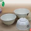 Tienda de desayunos tazón de avena belleza de porcelana plato de fábrica al por mayor tazón de sopa de arroz y wonton restaurante vajilla gruesa creativa