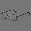 Gafas Danyang al por mayor Montura de gafas para miopía de aleación de titanio Montura de gafas de montura completa para hombre Elite de negocios Montura de gafas ultraligera W7029F