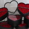 Caja de Flores Transparente con Forma de Corazón, Caja de Frutas de Mano con Forma de Corazón, Caja de Regalo para Empaque de Flores, Ramo para Novia, Venta al por Mayor de Floristería