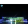 Instalación de ingeniería transfronteriza de equipo de cortina de agua unidimensional colorido paisajismo música fuente de cine grande al aire libre