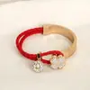 2026 Nuevo Pulsera Tejida de Trébol de Cuatro Hojas Más Vendida, Pulsera Sencilla y Versátil para Mujer, Pulsera de Nicho, en Stock al por Mayor