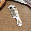 Pente de Cabelo Fofo de Desenho Animado para Meninas, Pente Doméstico Antiestático de Dentes Finos, Pente de Dentes Largos, Pente Portátil para Cabelo Longo Ponta Cauda Venda por Atacado