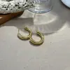 Pendientes de Aro Metálicos Audaces Mismo Estilo que Xu Yan, Pendientes Geométricos, Aretes Elegantes, Pinzas para Orejas, Pendientes Exagerados de Alta Gama, Aros para Orejas