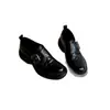 Zapatos Pequeños de Cuero Gruesos Versátiles Estilo Retro para Mujer Negros Punta Redonda Planos Estilo Británico Versión Mocasín para Viajar Cuero Suave Estilo Nuevo