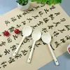 Estilo Japonês Internet Vermelho Estilo Creme Amassar à Mão Padrão de Pedra Doméstico Cerâmica Colher de Cabo Longo Colher de Sopa Colher de Sopa Alto Valor de Cor Colher Pequena