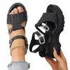 Sandalias Deportivas Talla Grande para Mujer Verano 2025 Nuevo Estilo de Moda Zapatos Casuales de Playa con Suela Suave para Mujer