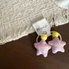 Novo Prendedor de Cabelo Laço Doce Estrela Rosa e Amarelo Presilha de Cabelo Elástico