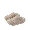 Pantuflas de Algodón Impermeables para Mujer Que Se Pueden Usar Afuera, Nuevo Modelo de Invierno, Pantuflas Cálidas de Algodón con Suela Gruesa Antideslizante de Eva para el Hogar, Modelo Floral para Hombre