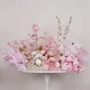 Arreglos de Flores Artificiales Transfronterizos para Bodas, Decoraciones de Pasillo, Decoraciones de Fondo para el Escenario de la Boda, Flores Falsas Terminadas, Flores de Seda