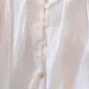 Top babydoll versátil de talla grande para mujer, estilo francés, con volantes y mangas acampanadas, nuevo para el verano 2026, corte holgado, adelgazante