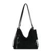 Bolsa Tote Elegante Grande Capacidade Estilosa Nova Tendência 2026 Simples Japonesa Coreana Casual Bolsa Feminina Bolsa de Ombro Único Mochila
