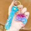 Llavero de Botella de Arena Movediza Hada Delfín, Colgante Exquisito y Lindo de Botella a la Deriva para Coche, Decoración de Mochila, Pequeño Regalo
