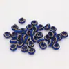 6mm tejido a mano bucle de nudo plano dorado y plateado pulsera de cuerda para manualidades yingluo accesorios y decoraciones de círculo cuentas espaciadoras materiales