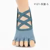 Calcetines de Yoga Populares con Separación de Dedos para Mujer, Calcetines Deportivos Antideslizantes de Cinco Dedos para Verano, Calcetines para Pilates y Fitness