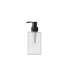 Garrafa de Pressão PET Transparente Simples Garrafa de Pressão PET Transparente Simples 100ml 200ml Garrafa de Loção para Skincare