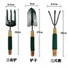 Kit de ferramentas de jardinagem três peças grande plantio família flores e suculentas morangos em vaso jardim doméstico pá ancinho