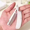 Mini Peine Plegable de Acero Inoxidable para Barba, Herramienta de Estilismo para Patillas de Hombre, Peine Portátil para Barba