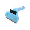 Pente para Animais de Estimação Transfronteiriço Azul e Branco Faca para Remover Pelos Pente para Nós Pente para Gato Pente de Beleza com Agulhas Pente com Botão para Remover Pelos Suprimentos para Animais de Estimação