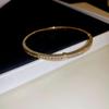 Pulsera Geométrica Redonda de Flor de Zirconia Transfronteriza Europea y Americana Estilo Retro de Moda Pulsera Joyería de Lujo Ligero Al por Mayor