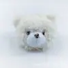 Llavero Broche Cabeza de Oso de Peluche de Dibujos Animados Accesorios para el Cabello Joyería Adornos Hechos a Mano para Manualidades Accesorios para Ropa