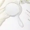 Espejo de mano de doble cara gran aumento transparente mango de estudiante espejo de maquillaje portátil espejo de belleza portátil venta al por mayor de fábrica
